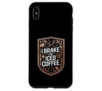 I Brake For Iced Coffee Cycling Lover Rider Case for iPhone XS Max