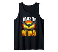 I Brake for Mothman Cryptid Road Legend Scene Tank Top
