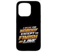 I Brake For Nobody Except The Finish Line Checkered Flag Case for iPhone 15 Pro