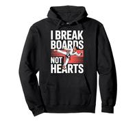 I Break Boards Not Hearts Training Sparring Taekwondo - Pullover Hoodie