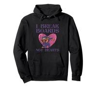 I Break Boards Not Hearts Training Sparring Taekwondo Pullover Hoodie