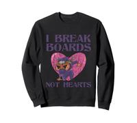 I Break Boards Not Hearts Training Sparring Taekwondo Sweatshirt