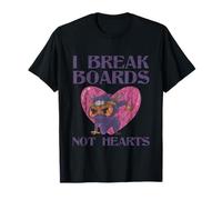 I Break Boards Not Hearts Training Sparring Taekwondo T-Shirt
