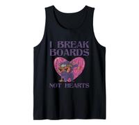 I Break Boards Not Hearts Training Sparring Taekwondo Tank Top