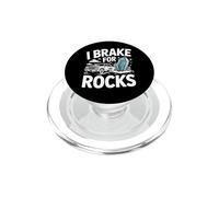 I Break For Rocks Rockhounding Crystal Collector PopSockets PopGrip for MagSafe