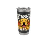 I Brought You A Sock Dog Please Accept This Stainless Steel Insulated Tumbler