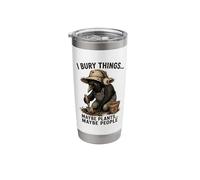 I Bury Things Maybe Plants Maybe People Crow Stainless Steel Insulated Tumbler