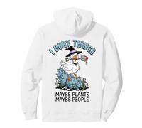 I Bury Things Maybe Plants Maybe People Dark Duck Humor Pullover Hoodie