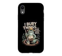 I Bury Things Maybe Plants Maybe People Frog Gardener Case for iPhone XR