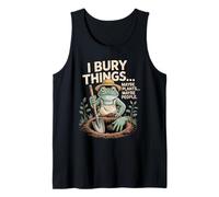 I Bury Things Maybe Plants Maybe People Frog Gardener Tank Top