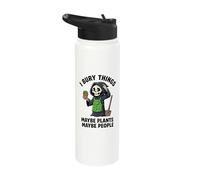 I Bury Things Maybe Plants Maybe People Grim Reaper Garden Stainless Steel Insulated Water Bottle