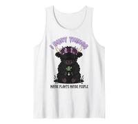 I Bury Things Maybe Plants Maybe People Highland Cow Tank Top