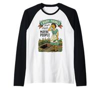 I Bury Things Maybe Plants Maybe People Retro Garden Raglan Baseball Tee