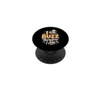 I Buzz Therefore I Am Honey Bee Beekeeper Pun PopSockets Adhesive PopGrip