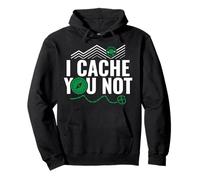 I Cache You Not Funny Geocaching GPS Compass Trail Pullover Hoodie