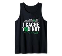 I Cache You Not Funny Geocaching GPS Compass Trail Tank Top