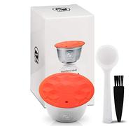 i Cafilas Capsule Dolce Gusto Reusable Compatible with Nescafe Dolce Gusto Machines with 1 Coffee Spoon and 1 Brown Cleaning Brush (Latte Capsule)