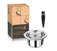 i Cafilas Refillable Coffee Capsule for Nespresso Vertuoline Made of Stainless Steel, Reusable Coffee Capsules for Nespresso Vertuo Espresso (Sliver*1)