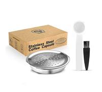 i Cafilas Refillable coffee capsule made of stainless steel for refilling, compatible with Philips Senseo, reusable refill capsule capsules for Philips Senseo machines
