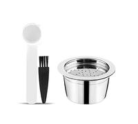 i Cafilas Refillable Kfee Coffee Capsule Stainless Steel Reusable Refill Capsule Coffee Filter for Caffitaly Tchibo Cafissimo Aldi Expressi Coffee Capsule (Capsule)