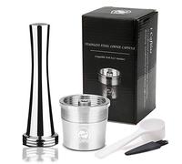 i Cafilas Reusable Coffee Capsule for ILLY Iperespresso Coffee Machine X9, X8, X7.1, Y5, Y3, Y1.1 (Capsule + Tamper)