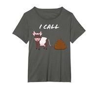 I Call BS T Shirt Bullshit Crap Debate Truth Funny No Lies T-Shirt, Women's Plus, Asphalt Grey, 4X