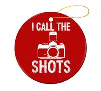 I Call The Shots Round Decor Hanging Ornament 2 Pcs