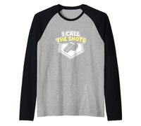I Call The Shots Softball Umpire Sports Umpire Raglan Baseball Tee