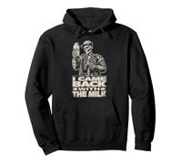 I Came Back With The Milk Fathers Day Funny Dad Skeleton Pullover Hoodie