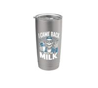 I Came Back with The Milk Papa Daddy Skeleton Dad Stainless Steel Insulated Tumbler