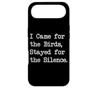 I Came for Birds Stayed for Silence Funny Birdwatching Quote Case for iPhone Air