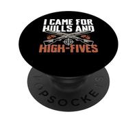 I Came For Hulls And High Fives Trap Shooting Clay PopSockets Adhesive PopGrip