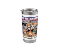 I Came for the Campfire, Stayed for the Beer Camping Fun Stainless Steel Insulated Tumbler