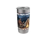 I Came for the Campfire, Stayed for the Beer Camping Fun Stainless Steel Insulated Tumbler