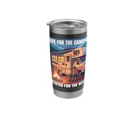 I Came for the Campfire, Stayed for the Beer Camping Fun Stainless Steel Insulated Tumbler