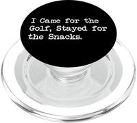 I Came for the Golf Stayed for the Snacks Funny Golf Quotes PopSockets PopGrip for MagSafe