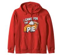 I Came For The Pie Funny Pumpkin Pie Day Thanksgiving Day Zip Hoodie
