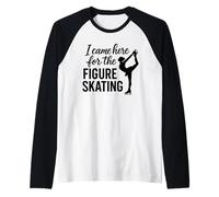 I Came Here for The Figure Skating Ice Skater Tee Men Women Raglan Baseball Tee