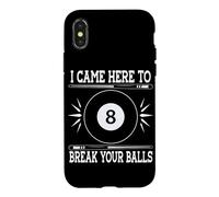 I Came Here To Break Your Balls Snooker Billiard Player Case for iPhone X/XS