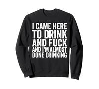 I Came Here To Drink And Fuck I'm Almost Done Drinking Sweatshirt
