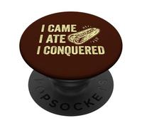 I Came I Ate I Conquered Funny Hot Dogs PopSockets Adhesive PopGrip