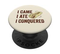 I Came I Ate I Conquered Funny Hot Dogs PopSockets Adhesive PopGrip