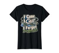 I Came I Cast I Forgot Everything Else Fly Fishing Value Graphic T-Shirt, Women, Black, L
