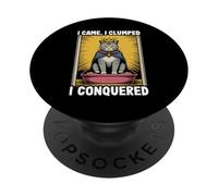 I Came I Clumped I Conquered Cat Lover Litter Box Funny Cat PopSockets Adhesive PopGrip