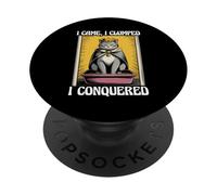 I Came I Clumped I Conquered Cute Cat Litter Box Funny Cat PopSockets Adhesive PopGrip
