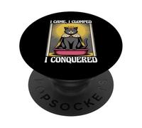 I Came I Clumped I Conquered Cute Cat Litter Box Funny Cat PopSockets Adhesive PopGrip