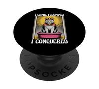 I Came I Clumped I Conquered Cute Cat Litter Box Funny Cat PopSockets Adhesive PopGrip