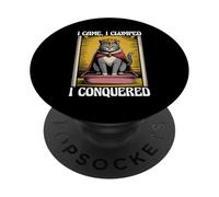 I Came I Clumped I Conquered Cute Cat Litter Box Funny Cat PopSockets Adhesive PopGrip