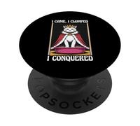 I Came I Clumped I Conquered Cute Cat Litter Box Funny Cat PopSockets Adhesive PopGrip