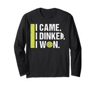 I Came I Dinked I Won Funny Vintage Sports Lover For Women Long Sleeve T-Shirt